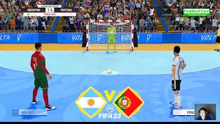 FIFA 23 | Argentina vs. Portugal | Penalty Shootout Futsal 2023 | Messi vs Ronaldo - Gameplay PC