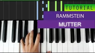 Rammstein - Mutter | PIANO TUTORIAL | HOW TO PLAY