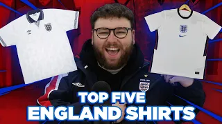 THE TOP 5 BEST EVER ENGLAND FOOTBALL SHIRTS!!