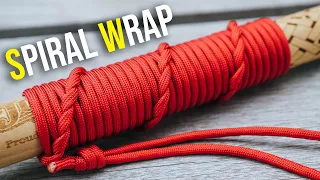 Perfect For Sticks, Tools, And Flashlights | Paracord Walking Stick Wrap