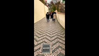 Cobblestone walkways in Prague