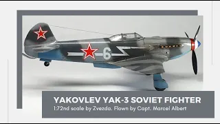 Zvezda Yakovlev Yak-3, No Glue Required Snap Fit