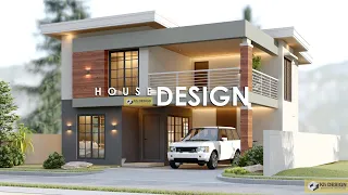 MODERN HOUSE DESIGN | 2 STOREY HOUSE | 9.00m x 10.00m (180 sqm Total Floor Area) | 4 BEDROOM