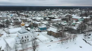 Зима. Шуйское. С высоты птичьего полета.