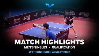 Han Xinyuan vs Quan Kaiyuan | MS | WTT Contender Almaty 2022 (Qual)