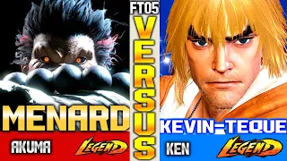 (SF6 MenaRD Akuma) Vs Kevin-Teque ▰ High Level