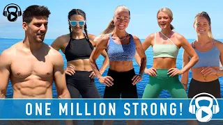 30 Minute WORKOUT PARTY - ONE MILLION SUBSCRIBERS!!!  - No equipment (w/ warm up)