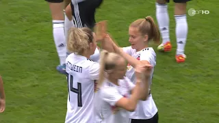 Frauenfussball WM 2023 Quali Deutschland   Serbien 1  Halbzeit