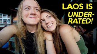 Our FIRST DAY in Vang Vieng, LAOS! (lesbian couple travel vlog)