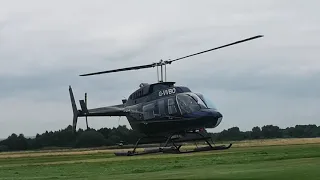 Bell 206L-3 Long Ranger III Helicopter Takeoff and Landing