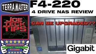 TerraMaster F4-220 UPGRADEABLE NAS? REVIEW | JoeteckTips