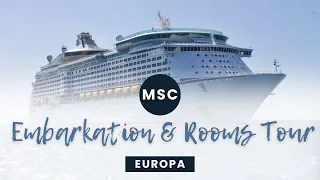 It's My Embarkation Day on MSC World Europa! Room Tours and looking For Dairy Free on MSC Cruises
