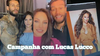 Gabi Martins faz campanha com Lucas Lucco