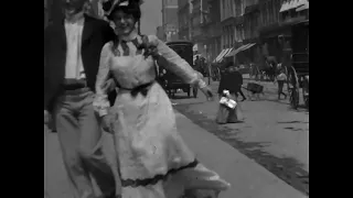 1901 - What Happened on 23rd Street, New York City | Marilyn Monroe Dress Scene! | Comedy Short Film
