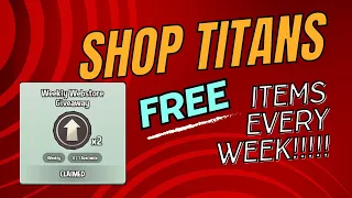SHOP TITANS: FREE ITEMS EVERY WEEK!! (How to connect to playshoptitans.com)