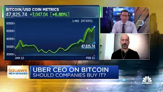 Uber CEO: We're looking at bitcoin and cryptocurrency as payment options