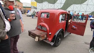 2022 Brooklands Double 12. 1938 Austin 7 Ruby with Chris and Trish