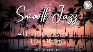 Smooth Jazz Jam C Major 70BPM All Instruments BackingTrack