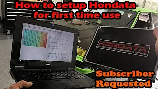 Setting up Hondata S300 For First Time Use