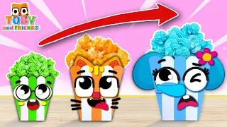 This Is Rainbow Popcorn Song🍿🌈Where My Yummy Popcorn? | Kids Songs & Nursery Rhymes By TOBY