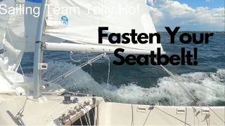 Fasten Your Seat Belts! #sailing #viralvideo #racingboat #lakeminnetonka