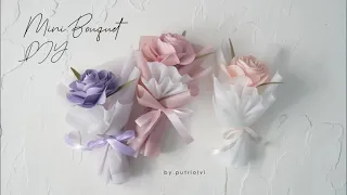 DIY How to Wrap Mini Bouquet DIY | Cara Wrapping Bunga Cantik | by.putriolvi