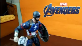 Avengers EndGame || Captain America Vs Thanos (Stop Motion Recreation)