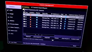 How to Delete & Add Hikvision IP Camera on a Hikvision NVR_How to Show IP Camera Username& Password