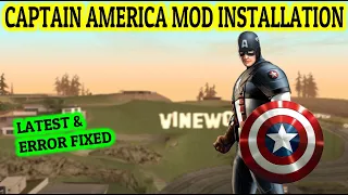 How to Install the CAPTAN AMERICA MOD in GTA San Andreas (2019!)