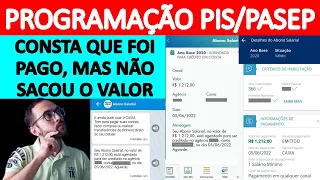 PIS/PASEP COM PROGRAMAÇÃO DO PAGAMENTO - MAS NÃO SACOU O ABONO SALARIAL - O QUE FAZER PARA HABITAR?