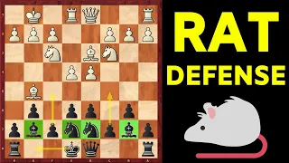 RAT DEFENSE | Easy & TRICKY chess opening for Black