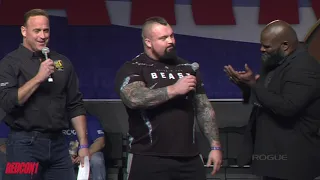 2019 Arnold Strongman Classic Day 1 ROGUE Elephant Bar + Husafell Stone Carry