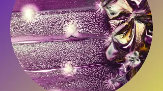 WOWSERS THOSE SUPER LACED PURPLE CELLS BEST EVER~ PSUEDO BLOOM EFFECTS ACRYLIC POURING