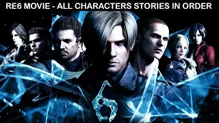 RESIDENT EVIL 6 Remastered All Cutscenes (Game Movie) Leon, Chris, Jake & Ada Story in Order