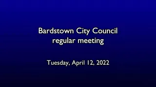 The April 12 2022 Bardstown City Council meeting