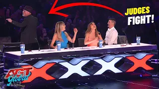 The Judges and Crowd Erupt in FIGHT Over The Family Dance Act on AGT 2023