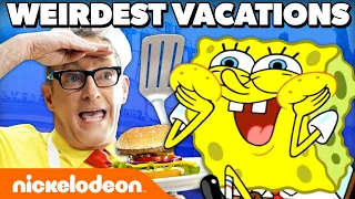 45 MINUTES of SpongeBob’s WEIRDEST Vacations!! | Nickelodeon Cartoon Universe