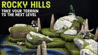 Make Realistic Looking Rocky Hills for Outdoor Encounters - D&D Scatter Terrain