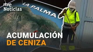 LA PALMA lucha contra LA CENIZA que cubre la isla y ha paralizado los vuelos | RTVE Noticias