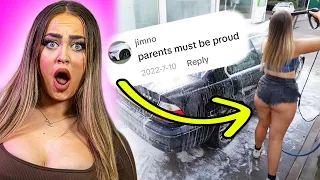 Car Girl Reacts To Rude Hate Comments From Tiktok