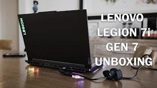 Lenovo Legion 7i Gen 7 2022 Unboxing and First BOOT!