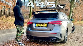 Mercedes A45 S AMG | ENGINE SOUND LAUNCH CONTROL & STOCK EXHAUST SOUND by 43Records 🏎💨