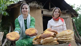 Baking Lavash and Penjayish Milk Bread in Traditional Tandoor ♧ Rural Cooking