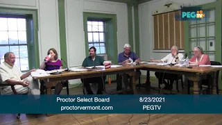 Proctor Select Board - August 23, 2021