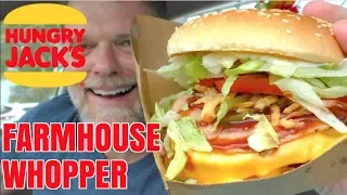 Double Farmhouse Whopper Review - Hungry Jacks/Burger King - Greg's Kitchen