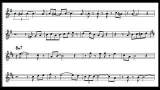 Miles Davis - Milestones solo transcription