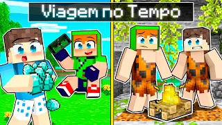 ENTRAMOS NA MÁQUINA DO TEMPO E VOLTAMOS PARA A ERA DOS DINOSSAUROS NO MINECRAFT!!