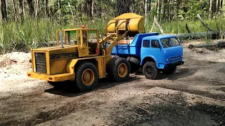 Погрузка МАЗ 503. Stalowa wola. RC truck. Scale truck.