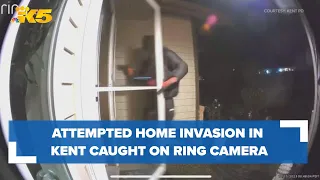 Attempted home invasion in Kent caught on camera, suspect still on the loose