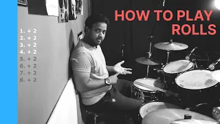 How to play DRUM Rolls by Tarun Donny